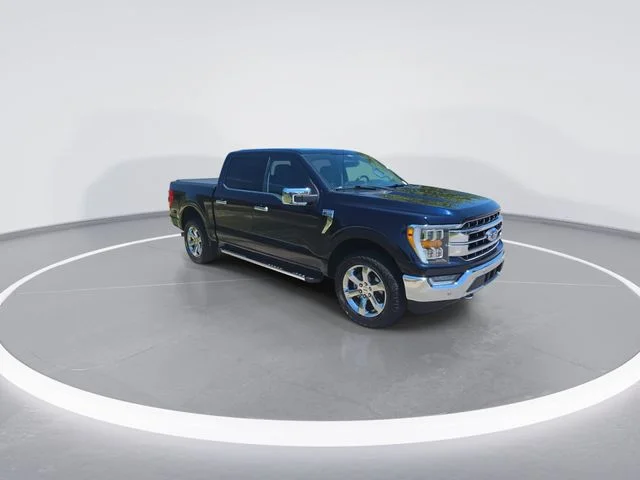 Used 2021 Blue Ford Lariat image 2