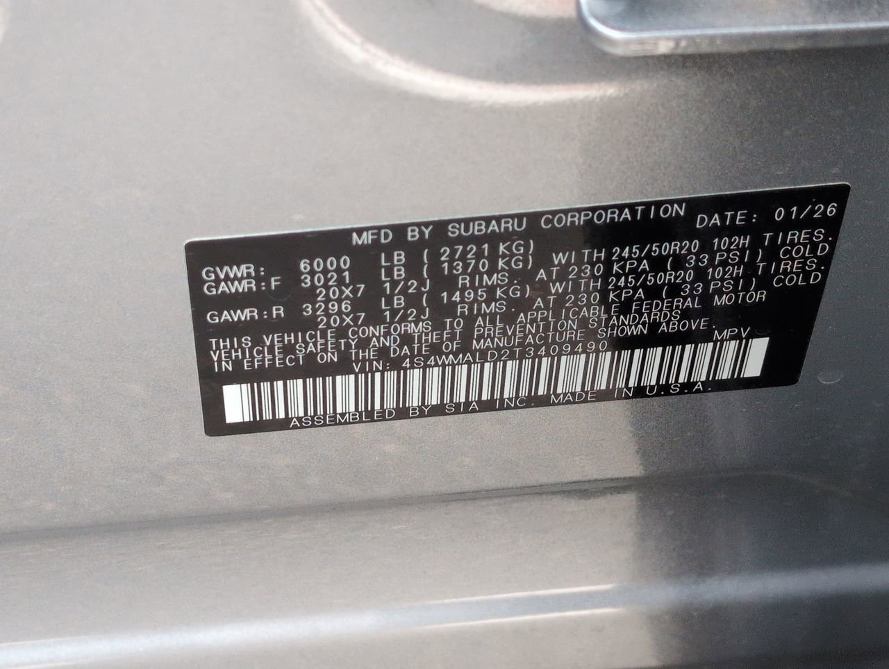 2026 Subaru Ascent Onyx Edition-Touring - Photo 21