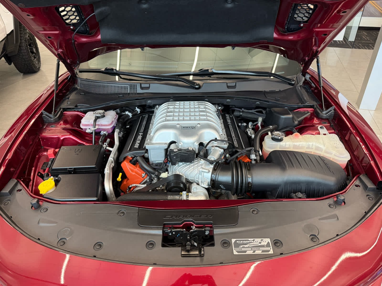 Used 2023 Octane Red Pearlcoat Dodge SRT Hellcat Widebody Jailbreak image 27