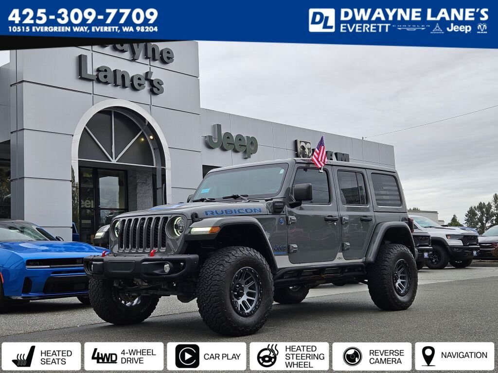 Used 2023 Gray Jeep Rubicon 4xe image 1