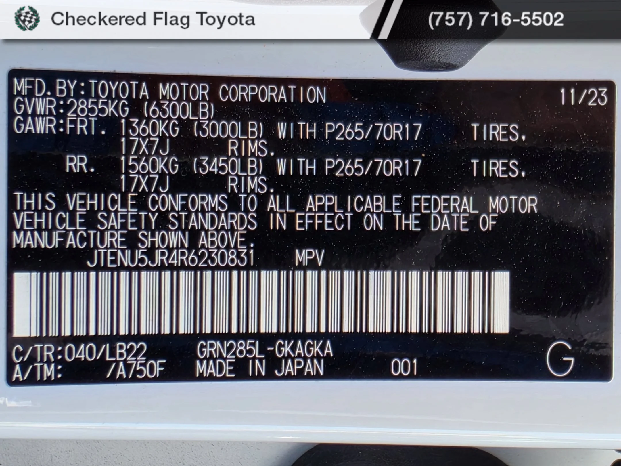 Used 2024 Ice Cap Toyota SR5 Premium image 23