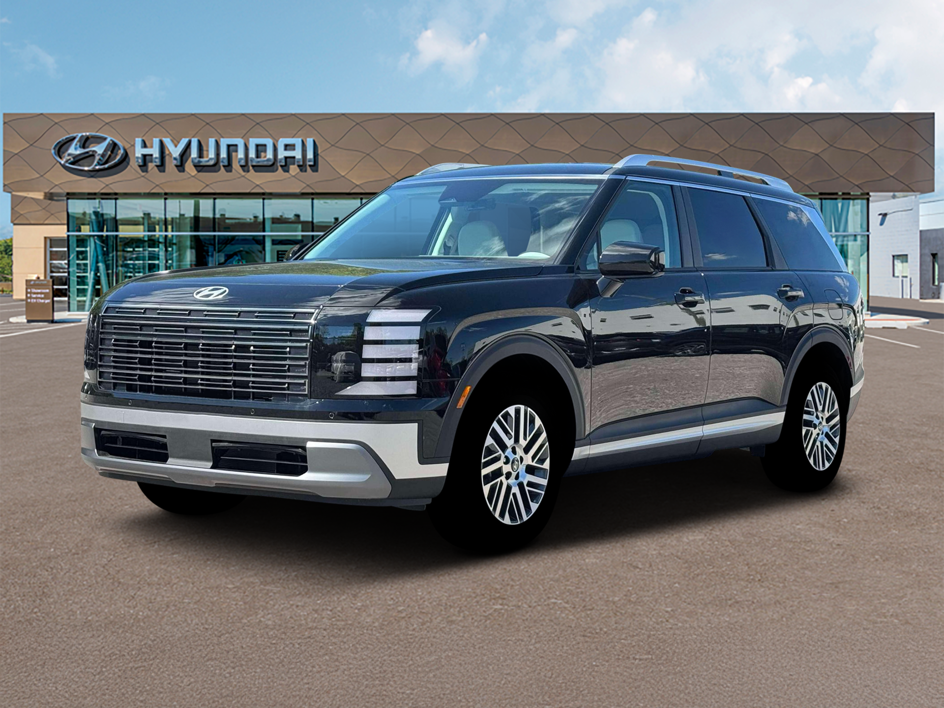 New 2026 Abyss Black Pearl Hyundai SEL AWD image 1