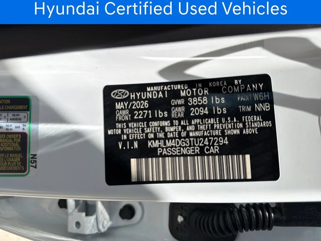 Certified Pre-Owned 2026 Hyundai Elantra SEL Sport