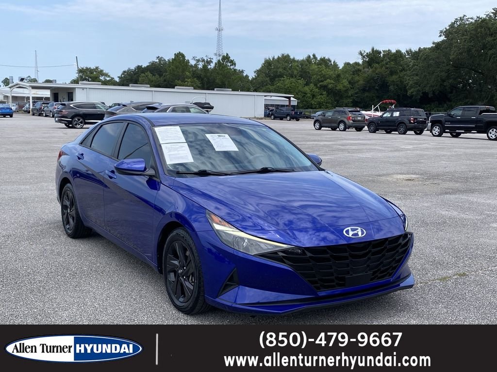 Used 2021 Intense Blue Hyundai SEL image 1