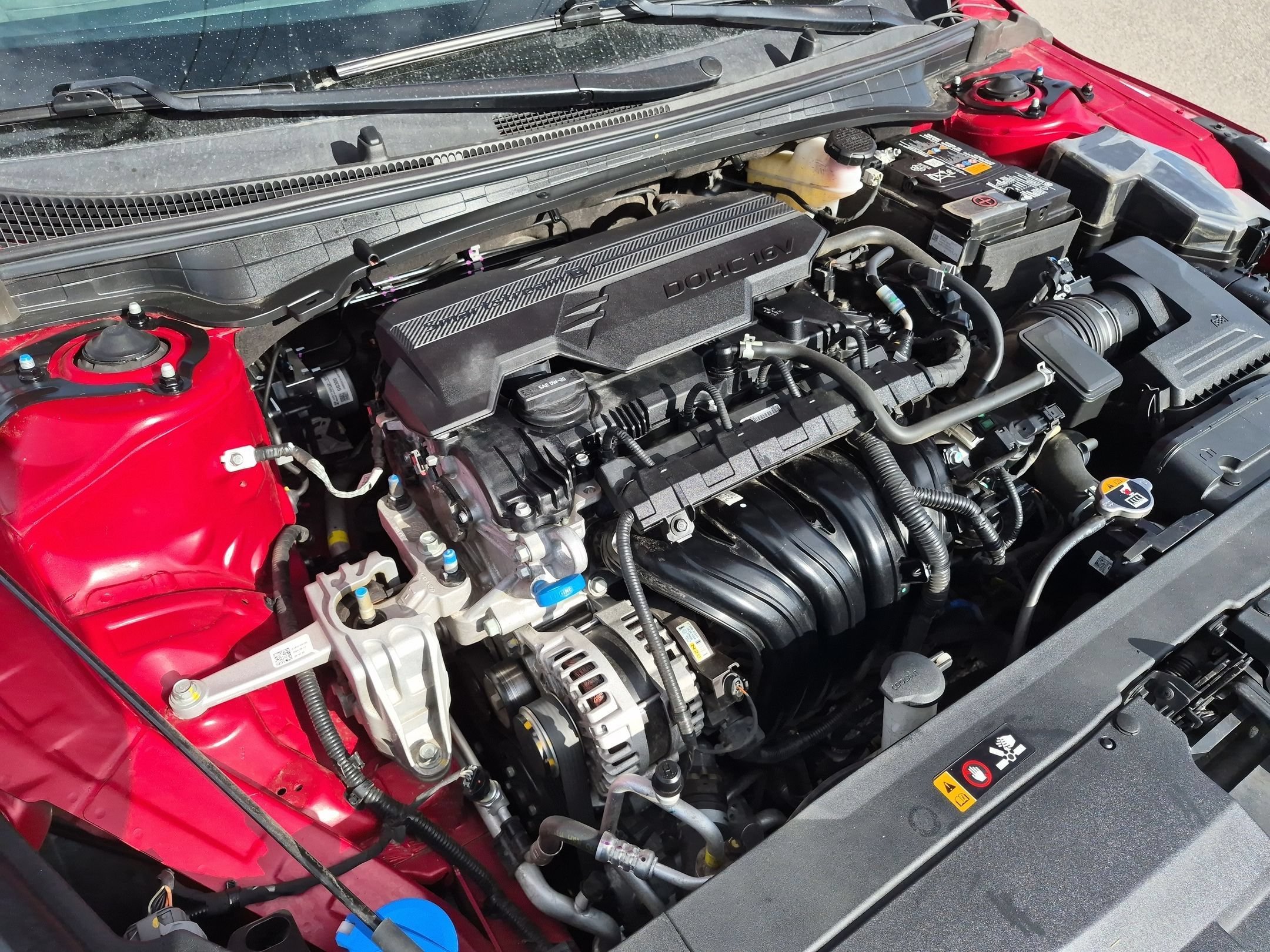 Used 2025 Currant Red Kia EX image 32