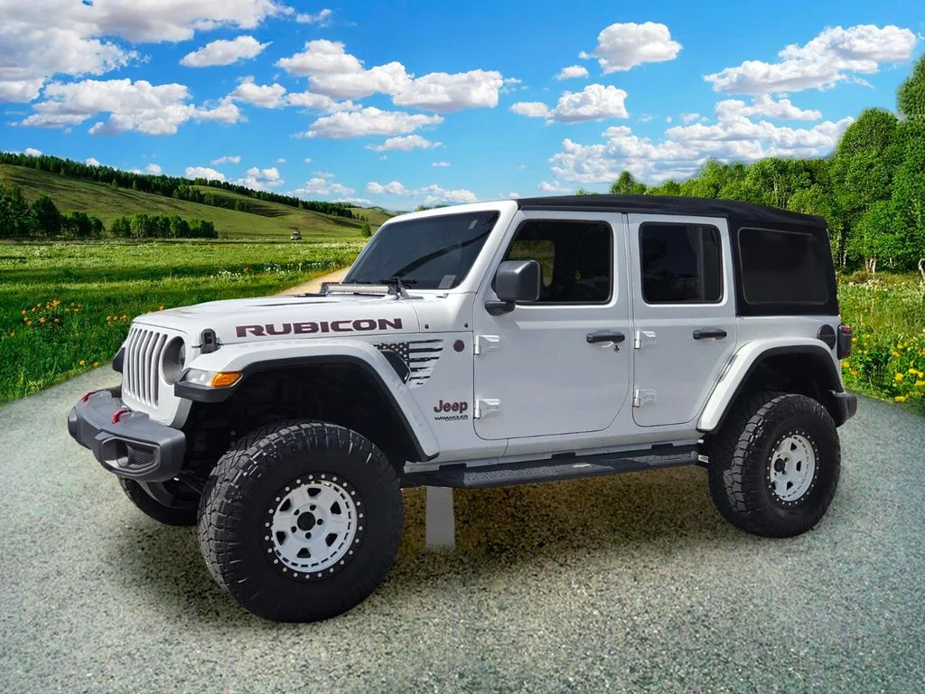 Used 2018 White Jeep Unlimited Rubicon image 2