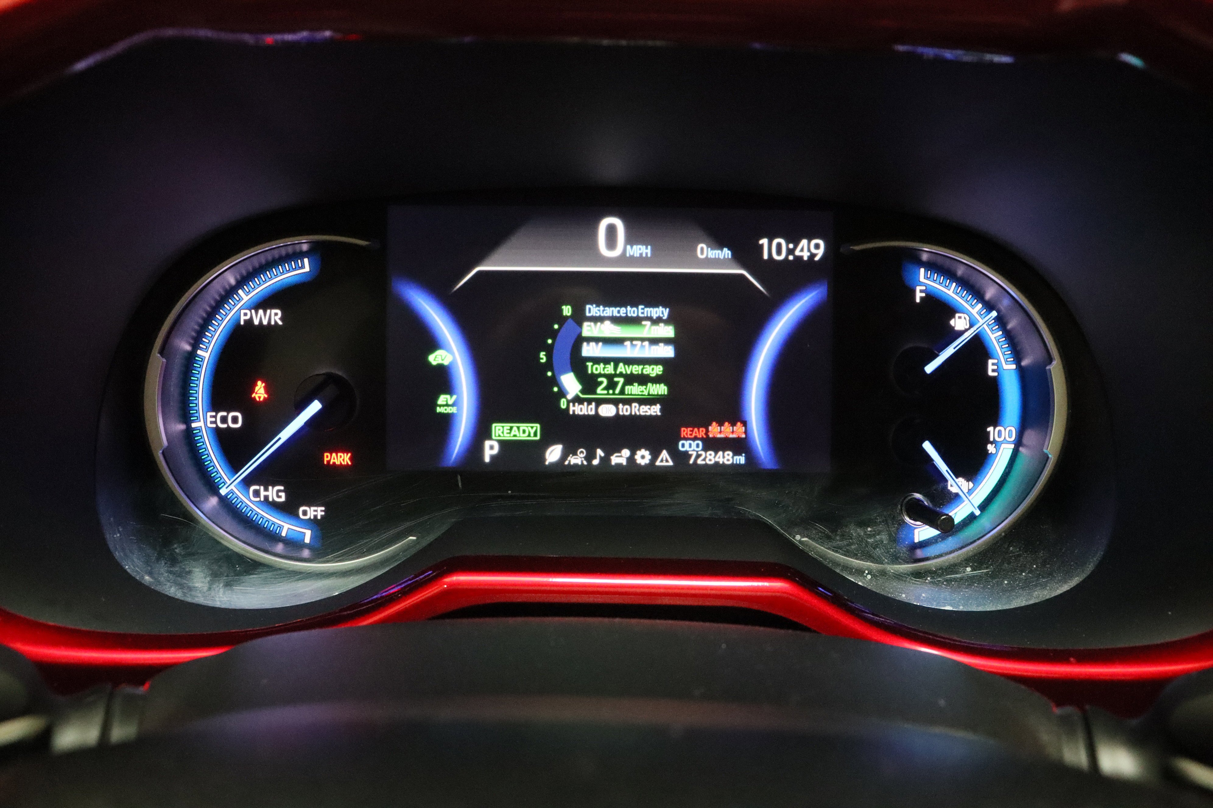 Certified Used 2022 Supersonic Red/Midnight Black Metallic Toyota XSE 2.5L/Electric image 42