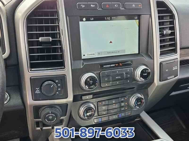 Used 2018 Shadow Black FORD LARIAT 4WD SUPERCREW 5.5