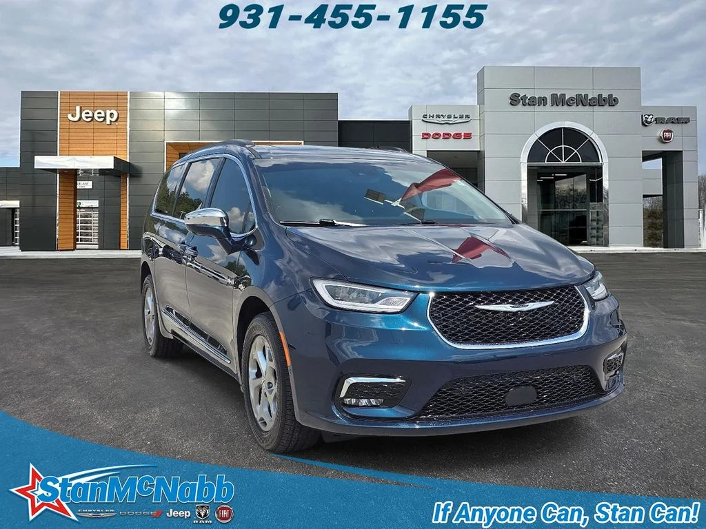 Used 2022 Fathom Blue Pearlcoat Chrysler Limited image 1