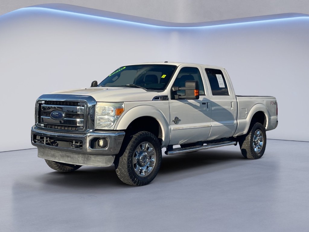Used 2014 White Platinum Metallic Tri-Coat Ford Lariat image 22