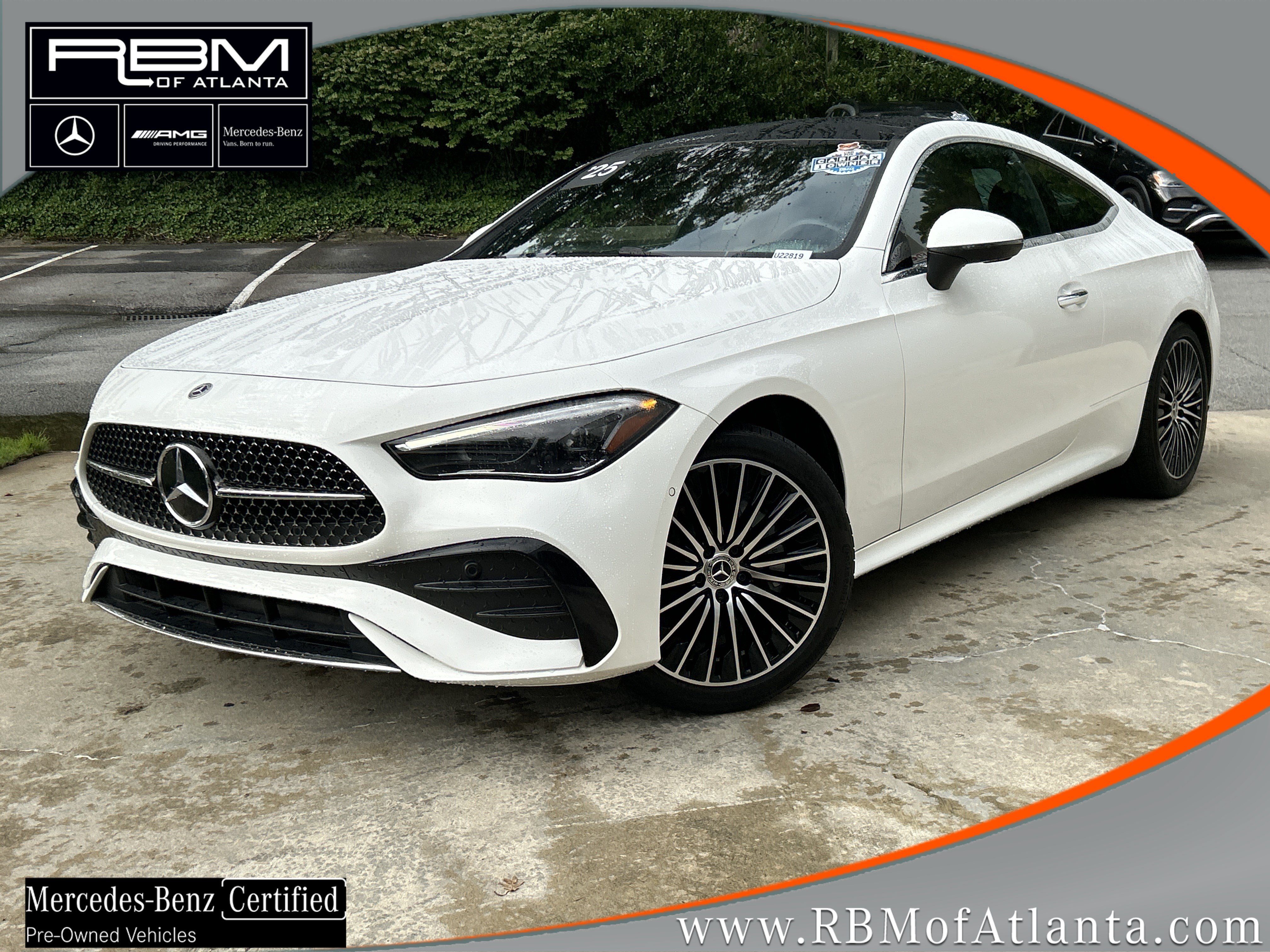 Certified Used 2025 Polar White Mercedes-Benz CLE 300 4MATIC® Coupe image 1