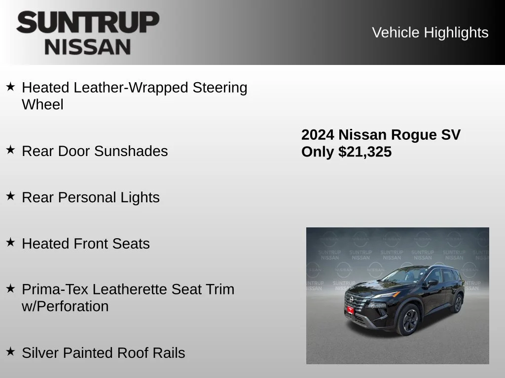 Used 2024 Black Nissan SV image 23