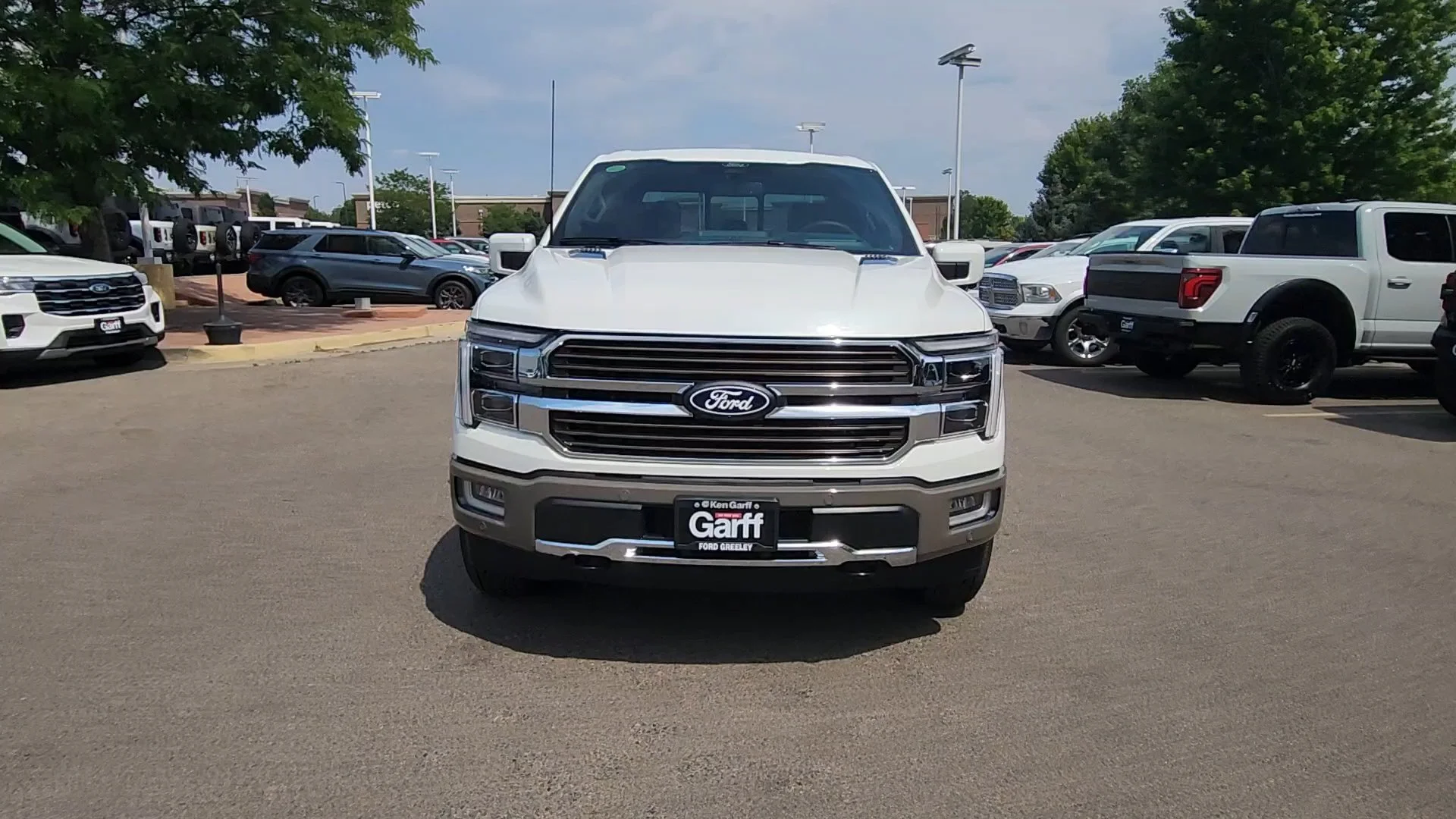 New 2026 Star White Metallic Tri-Coat Ford King Ranch image 9