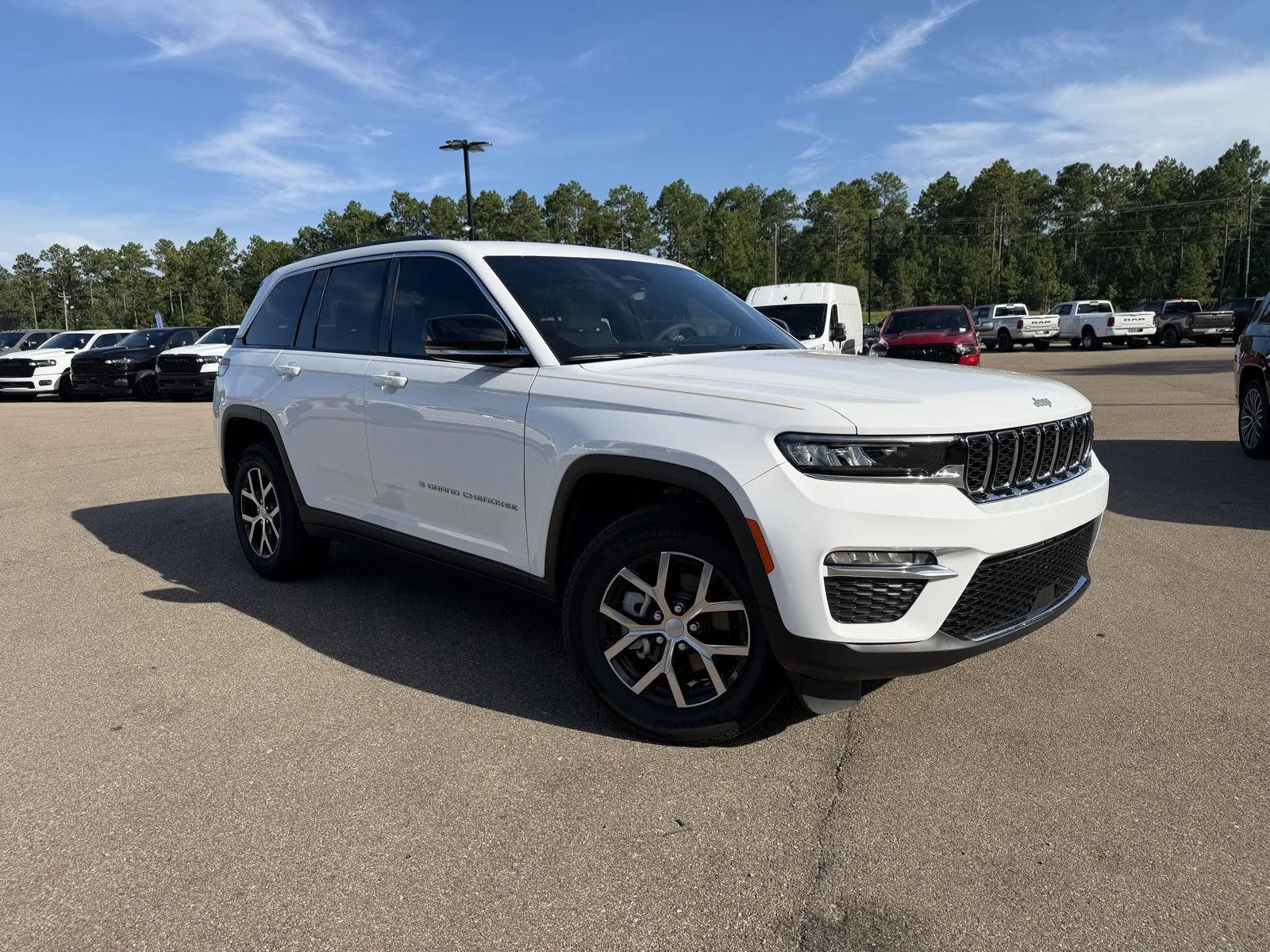 Used 2025 Bright White Clearcoat Jeep Limited image 3