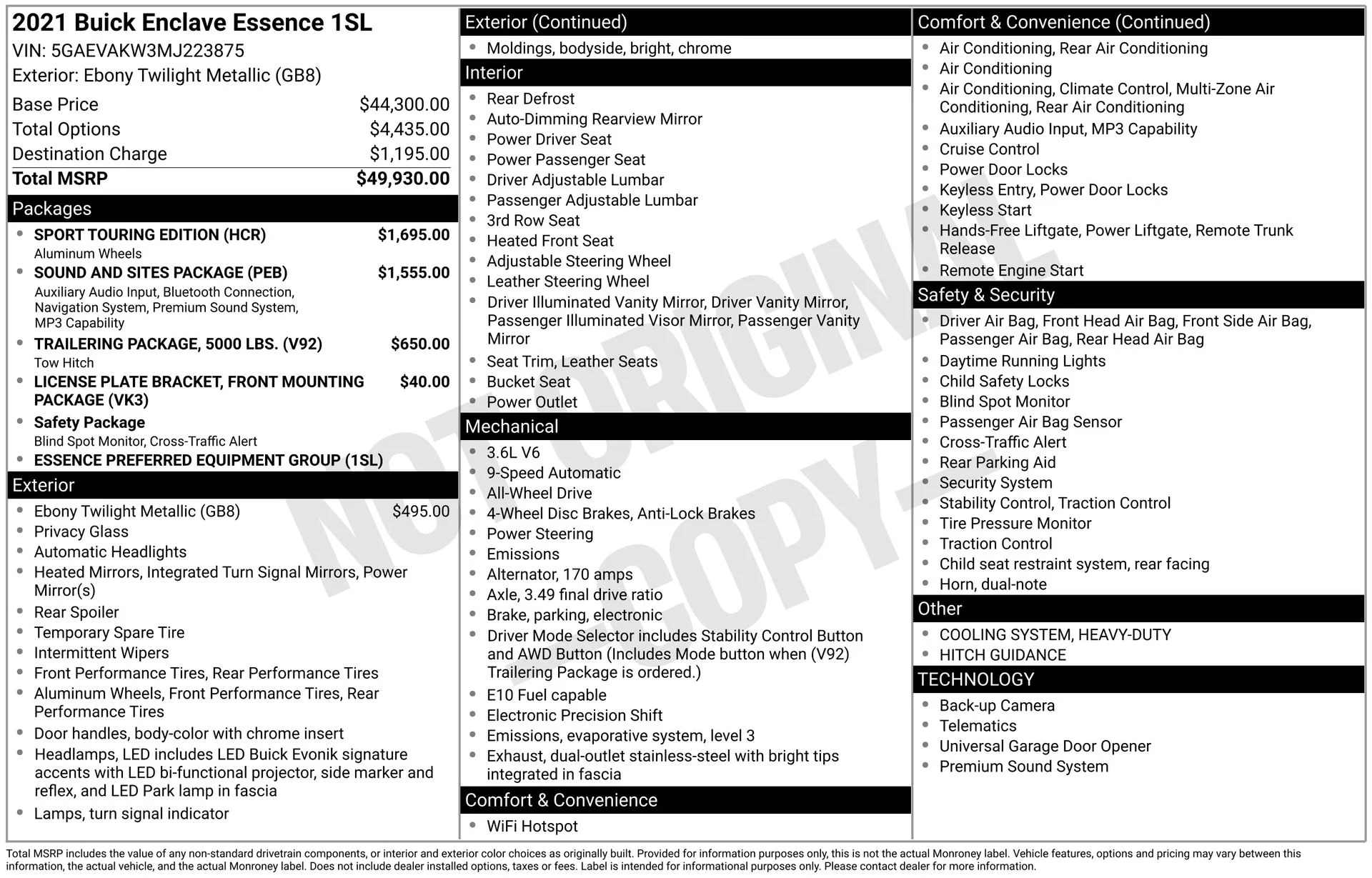 Used 2021 Black Buick Essence image 40