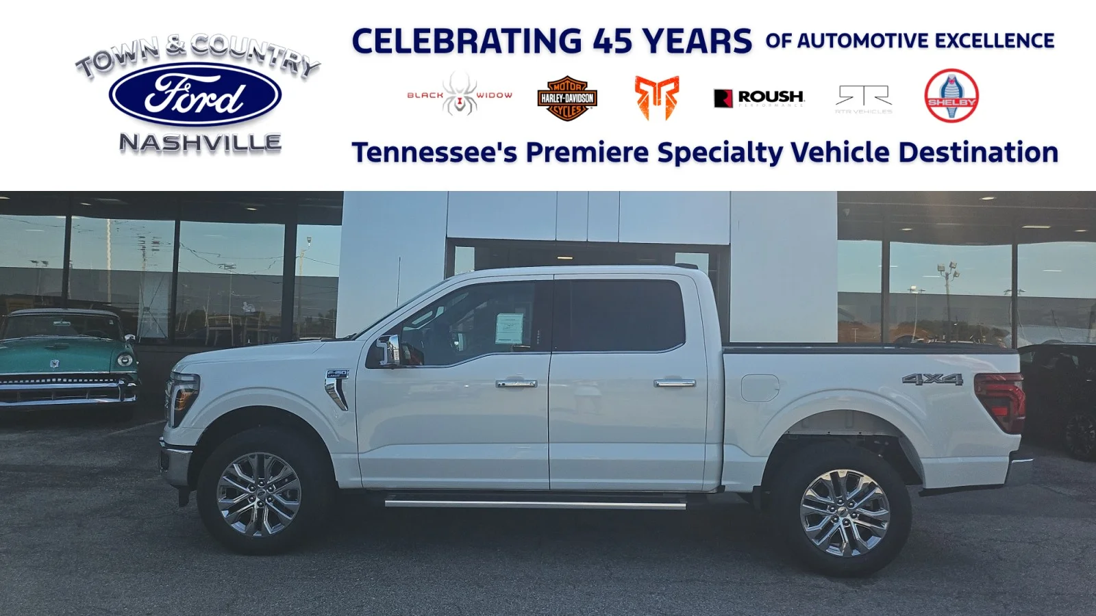 New 2026 Star White Metallic Tri-Coat Ford Lariat 4WD image 1