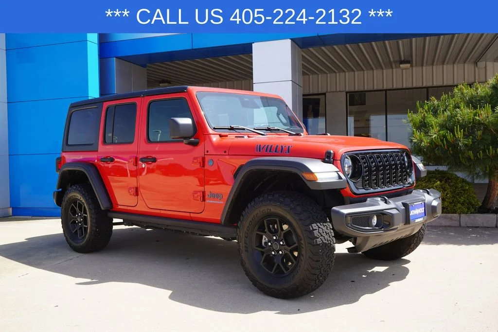 Used 2025 Jeep Wrangler 4xe Willys 4XE with VIN 1C4RJXN62SW578501 for sale in Chickasha, OK