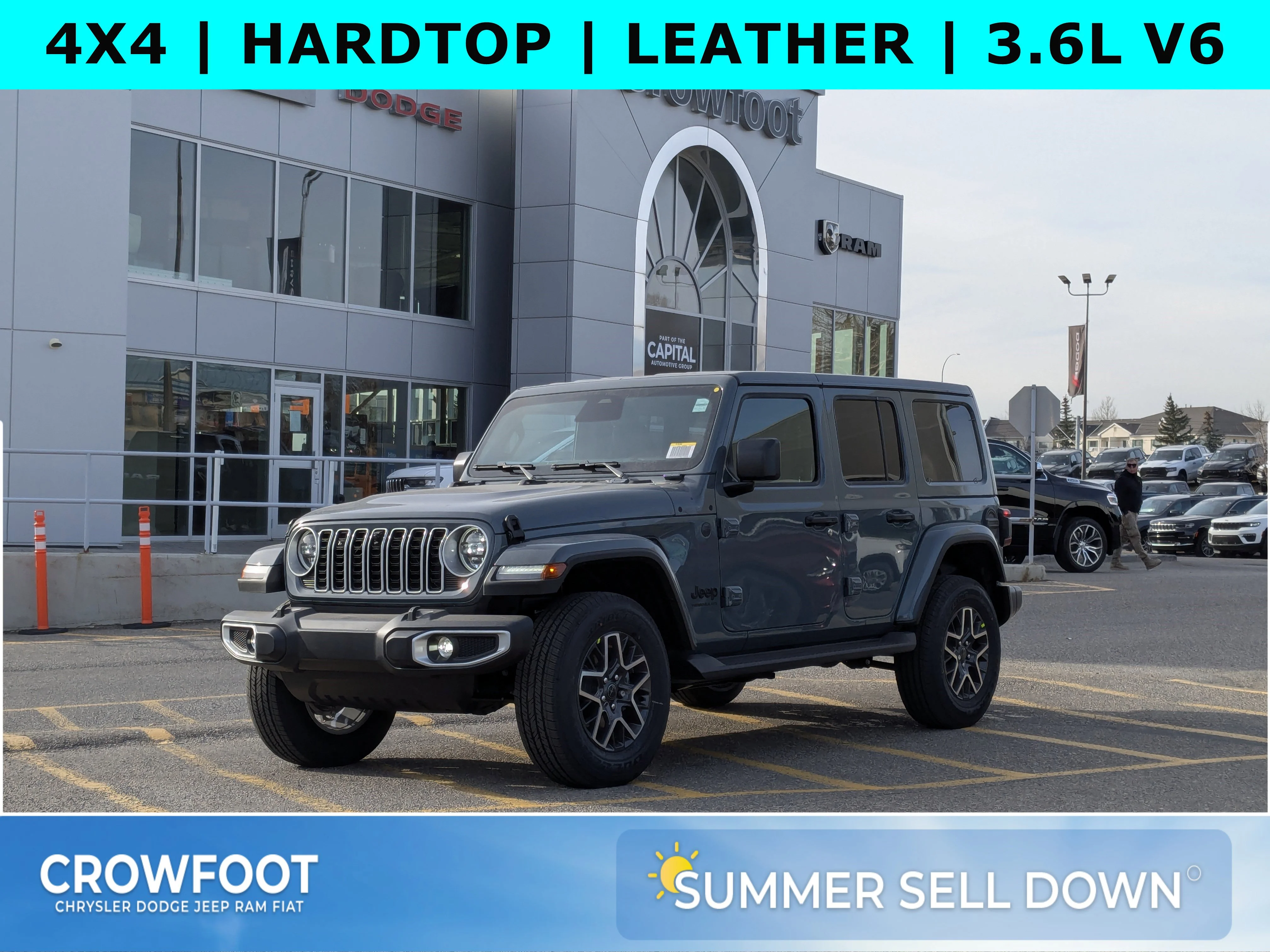 New 2026 Dark blue Jeep Sahara - - McKinley Leather - Body-Color Top - Alpine Audio - Remote Start & tons more! image 1