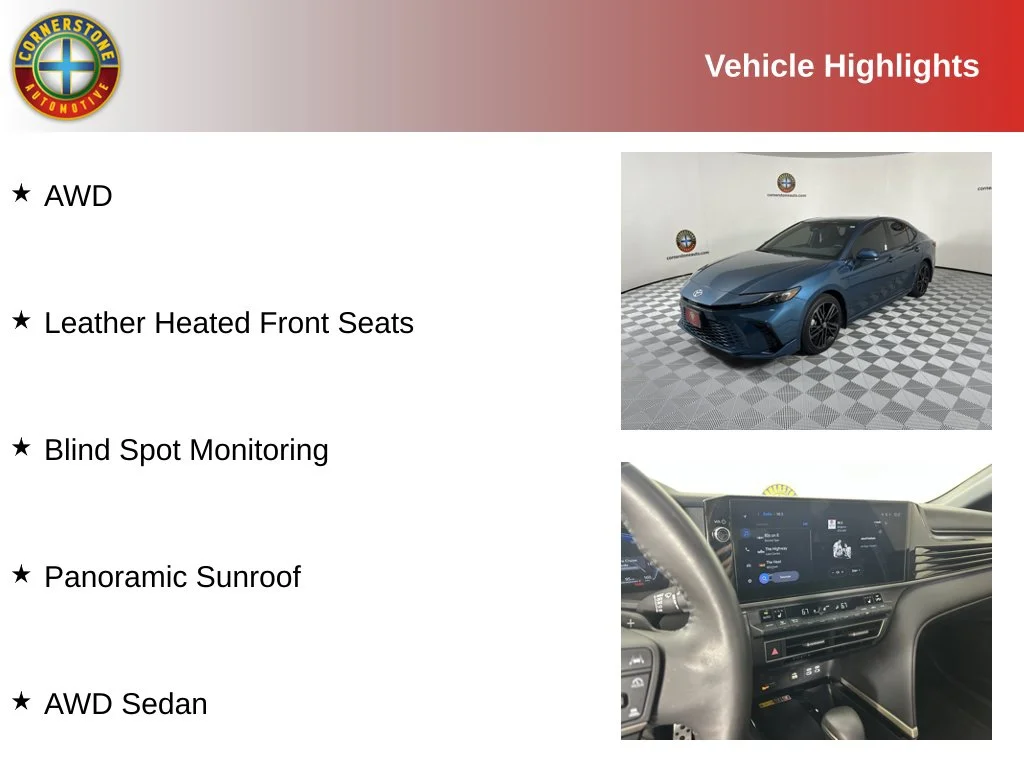 Used 2025 Blue Toyota XSE image 2