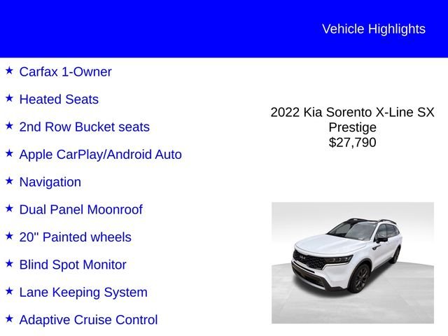 Used 2022 White Kia X-Line SX Prestige image 2