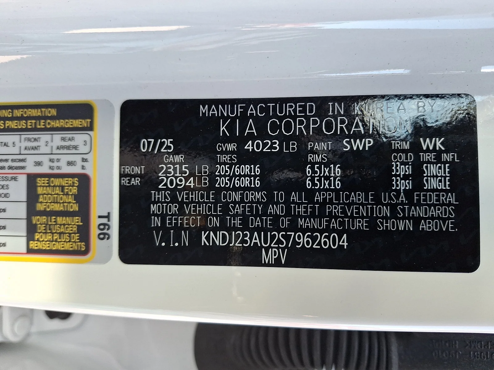 Certified Used 2025 White Kia LX image 26