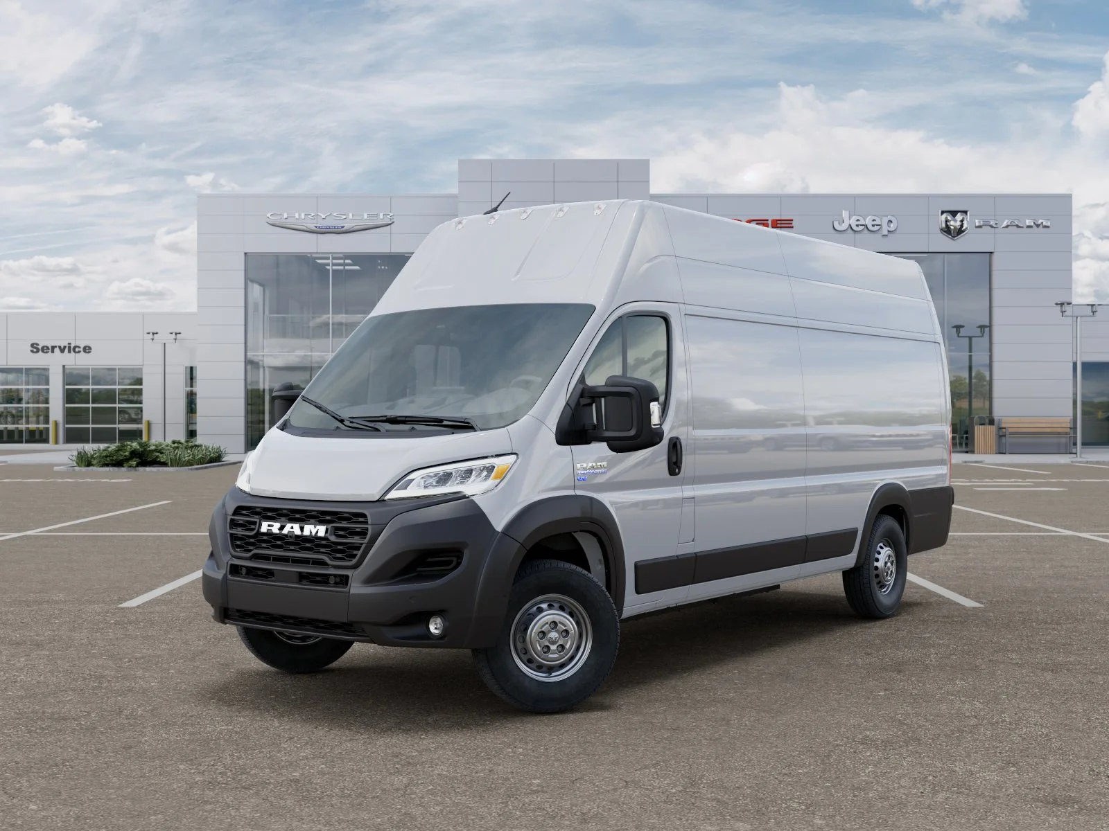 New 2025 Bright White Clear-Coat Exterior Paint RAM Tradesman image 32
