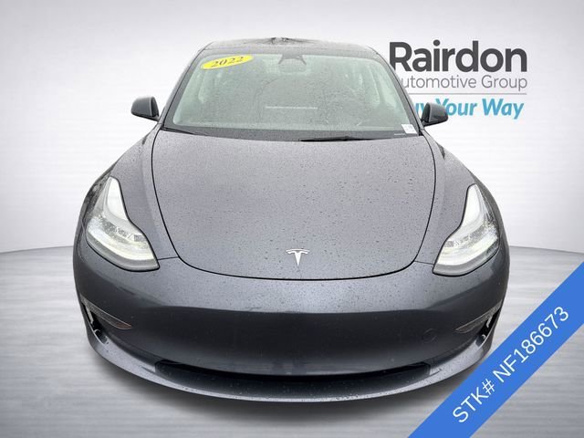 Used 2022 Tesla Model 3 Base with VIN 5YJ3E1EA4NF186673 for sale in Sumner, WA
