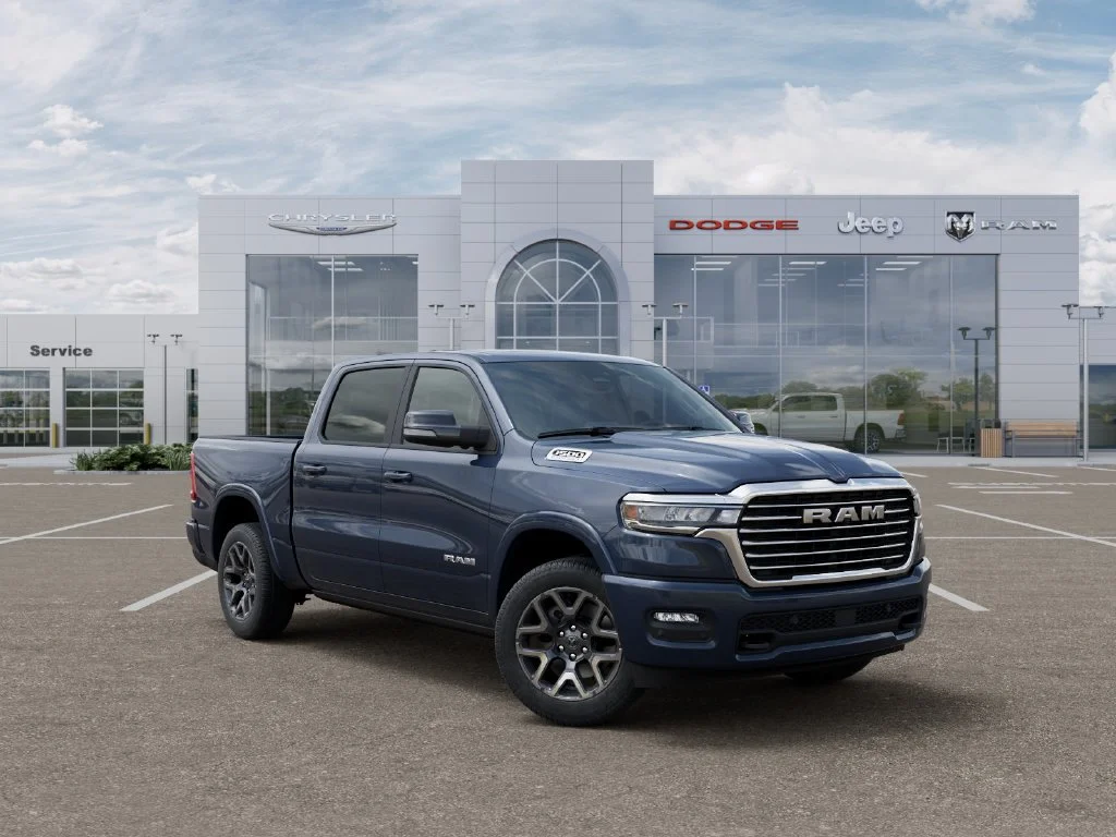 New 2027 Forged Blue Metallic Exterior Paint RAM Laramie image 5