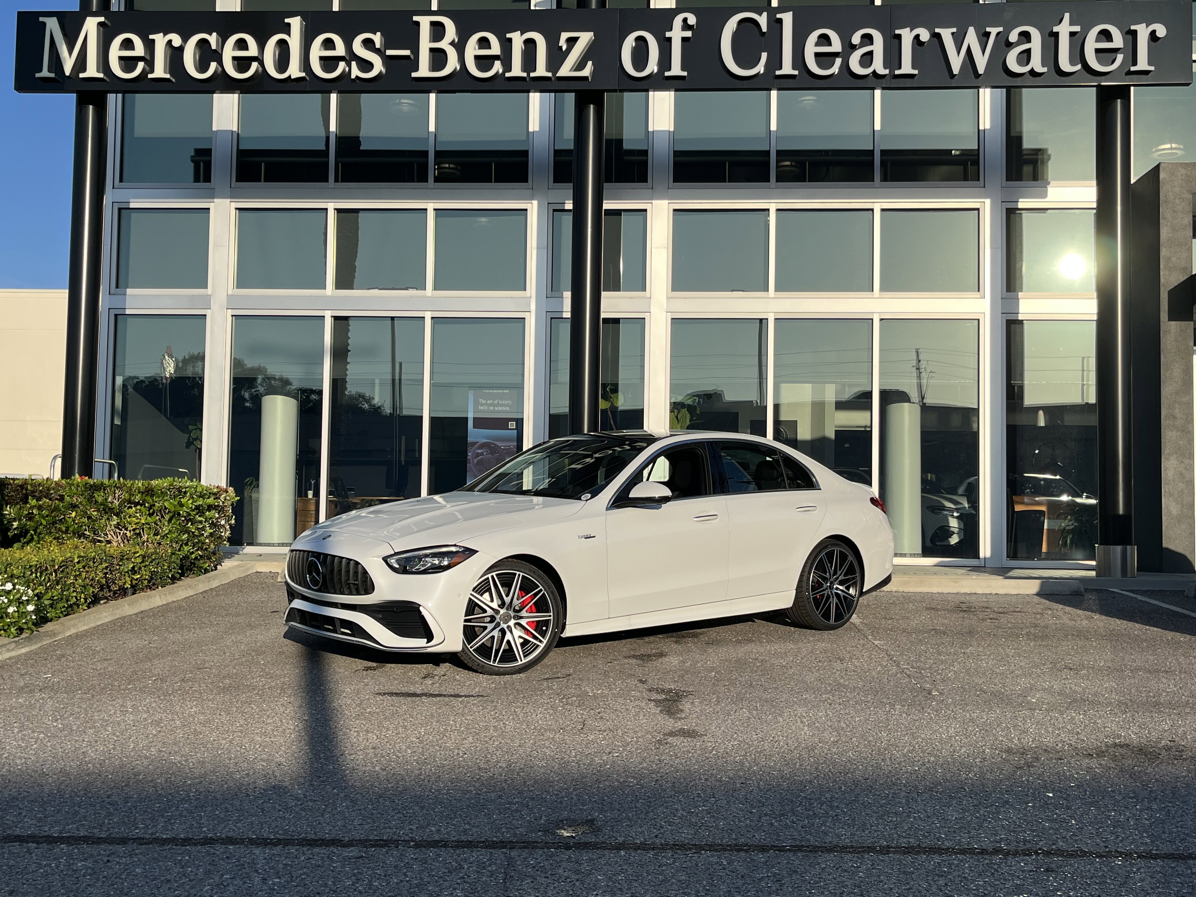 New 2026 MANUFAKTUR Moonlight White Metallic Mercedes-Benz AMG® C 43 image 30