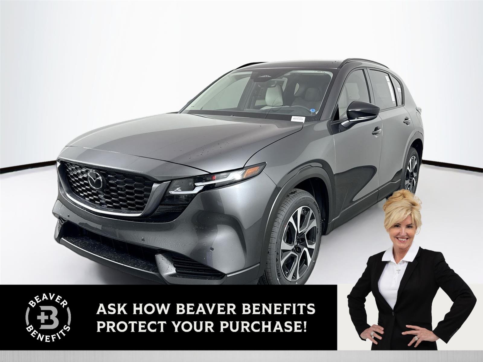 New 2026 Machine Gray Metallic Mazda 2.5 S Preferred AWD image 1