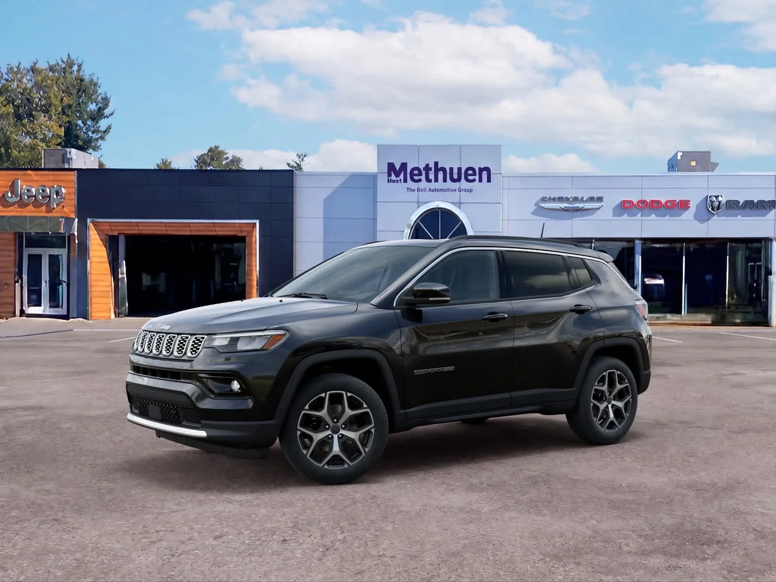 New 2026 Diamond Black Crystal Pearlcoat Jeep Limited image 2