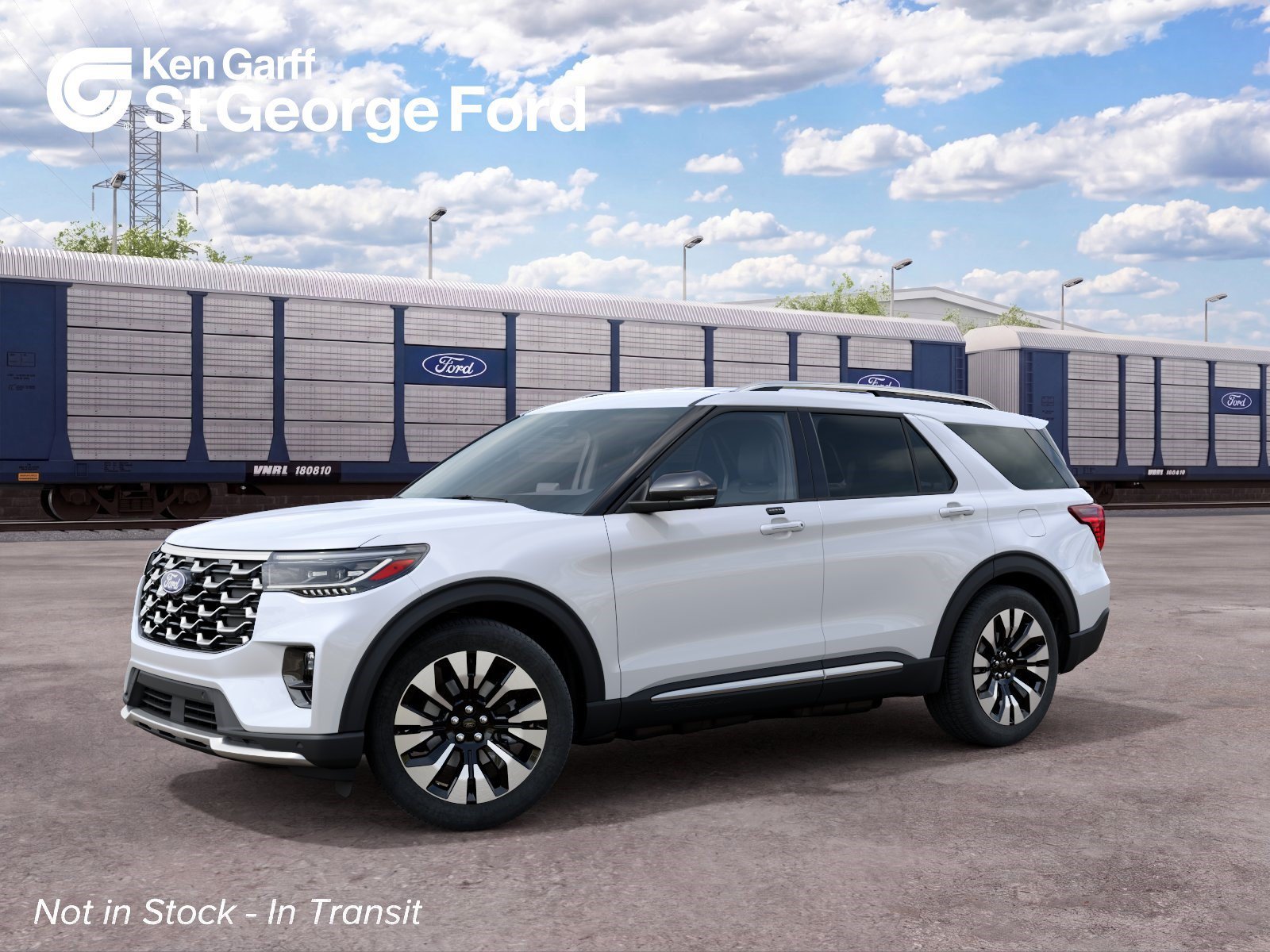 New 2027 Star White Metallic Tri-Coat Ford Platinum image 1
