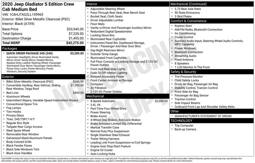 Used 2020 Silver Jeep Sport image 6