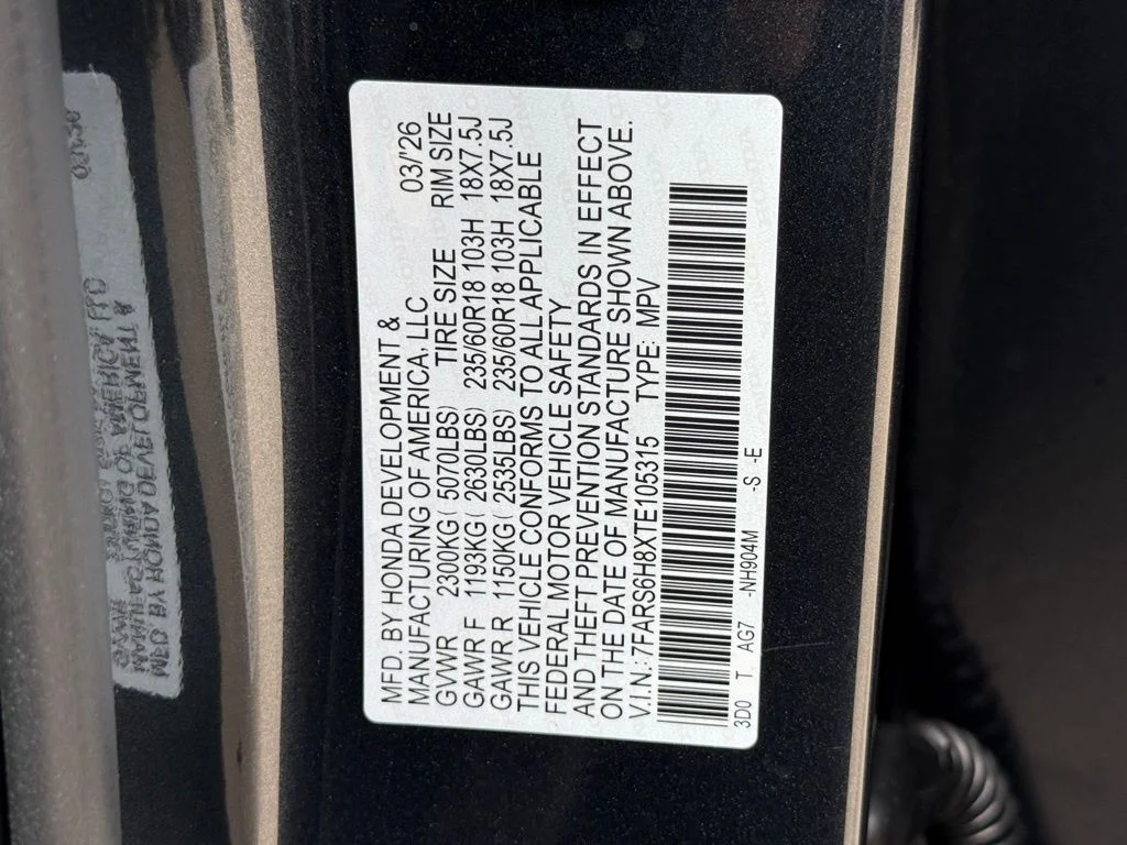 Certified Used 2026 Meteorite Gray Metallic Honda Sport-L image 31