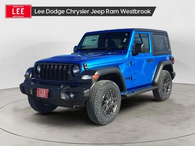 New 2026 Hydro Blue Pearl Coat Jeep 2-DOOR SPORT S image 1