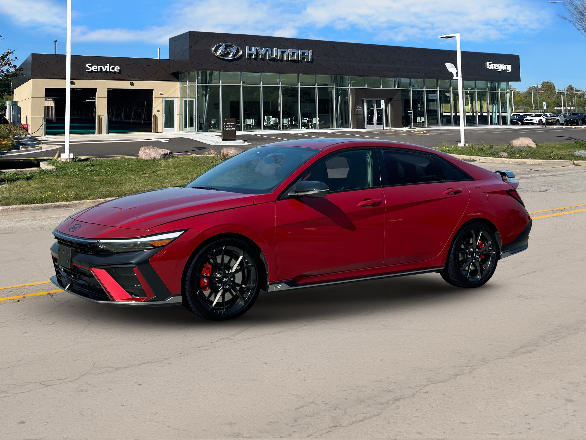 New 2025 Red Hyundai Sedan image 2