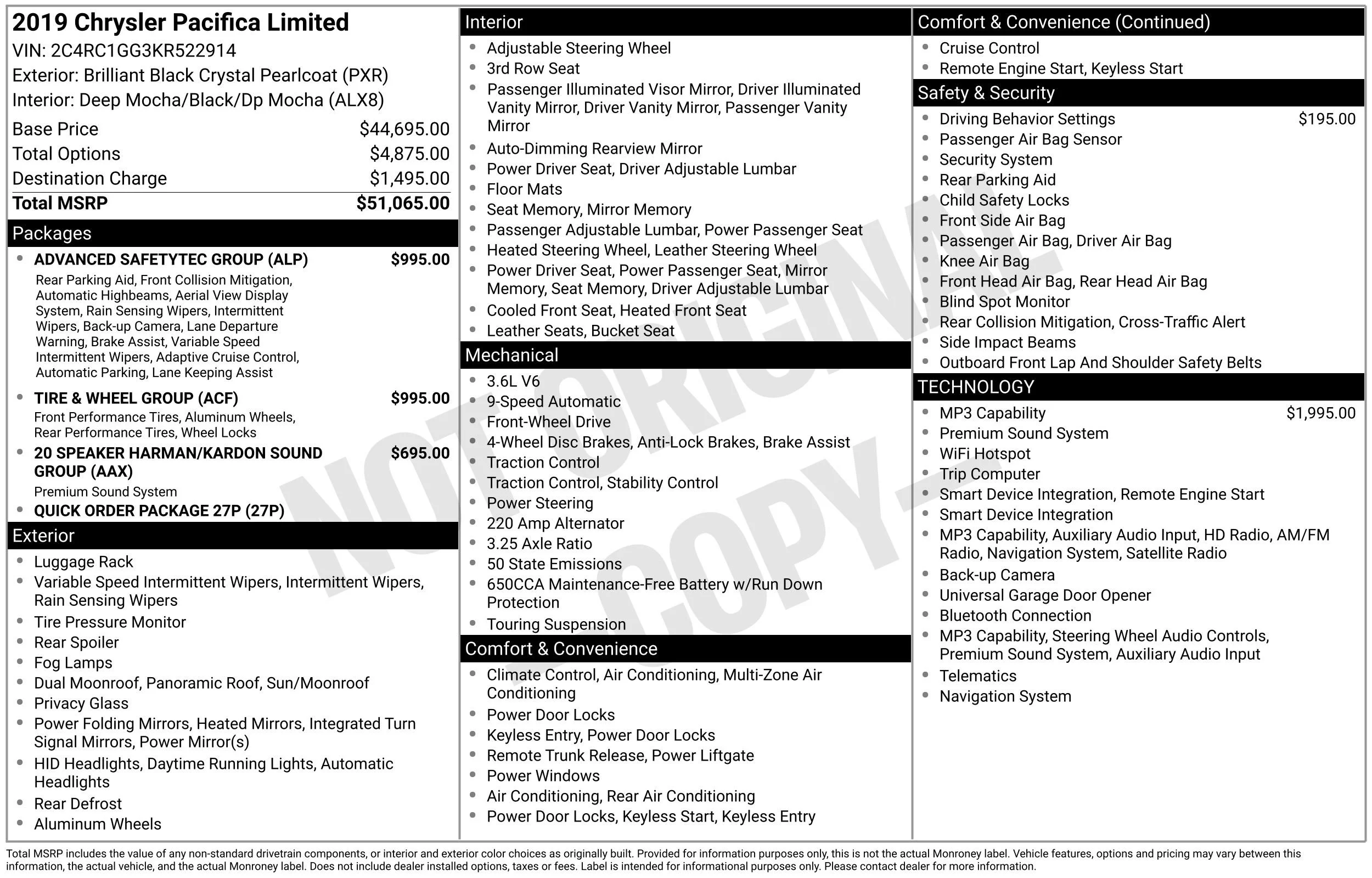 Used 2019 Black Chrysler Limited image 15