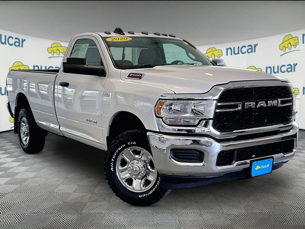 Used 2020 Bright White Clearcoat Ram Tradesman image 1