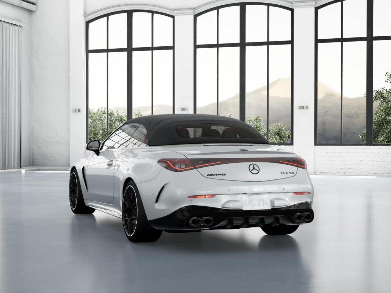 New 2026 MANUFAKTUR Moonlight White Metallic Mercedes-Benz AMG® CLE 53 4MATIC+ Cabriolet image 26