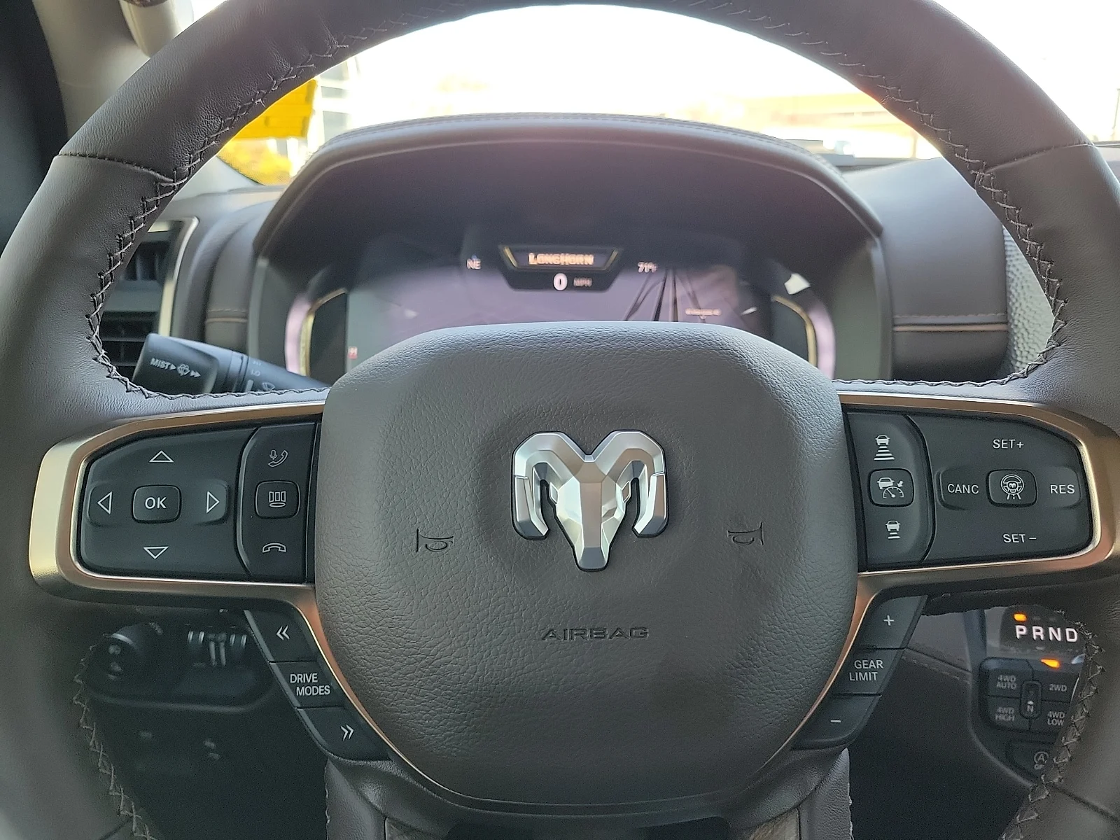 New 2026 Bright White Ram LIMITED LONGHORN CREW CAB 4X4 5