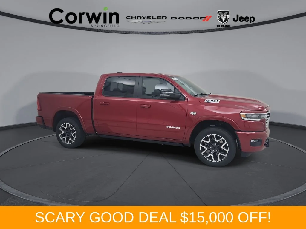 New 2026 Molten Red Pearl-Coat Exterior Paint RAM Laramie image 1