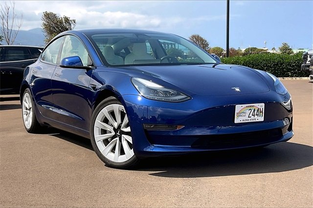 Used 2022 Tesla Model 3 Long Range with VIN 5YJ3E1EBXNF227431 for sale in Kahului, HI