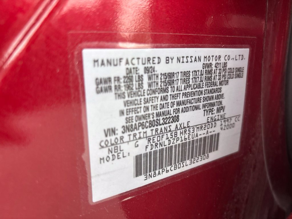 Used 2025 Red Nissan SV image 17
