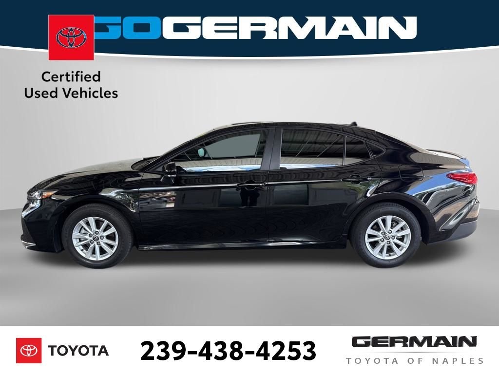 Certified Used 2025 Black Toyota LE image 2
