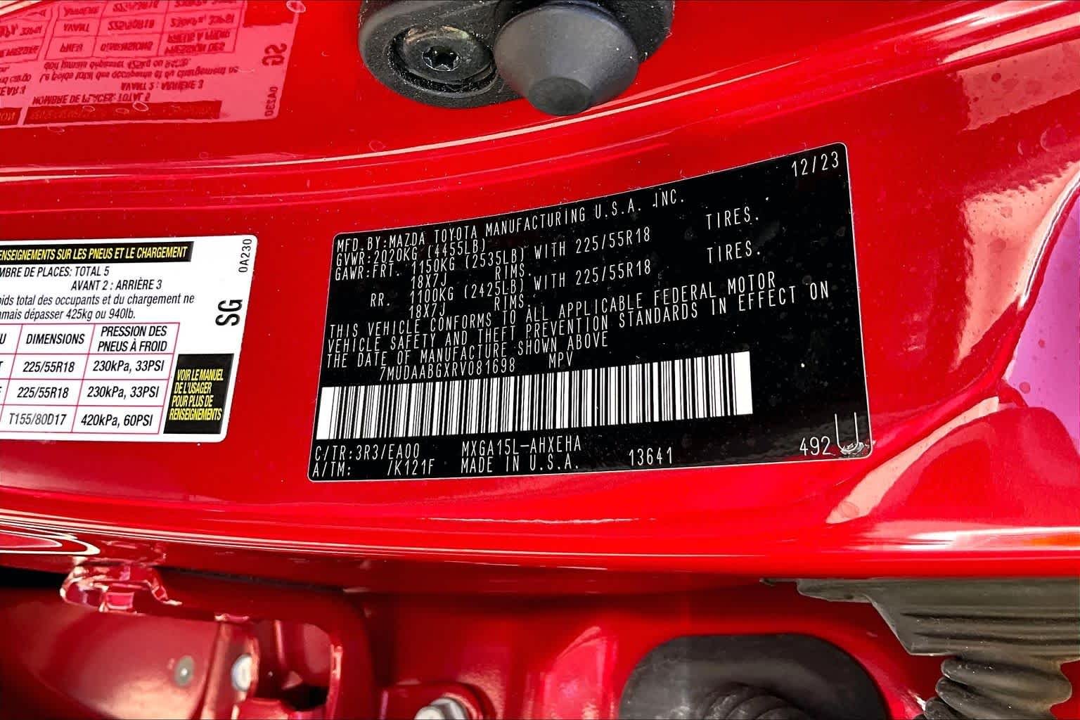 Used 2024 Barcelona Red Metallic Toyota XLE image 34