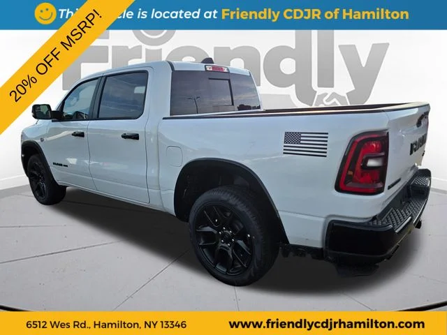 New 2026 Bright White Clear-Coat Exterior Paint RAM Laramie image 7