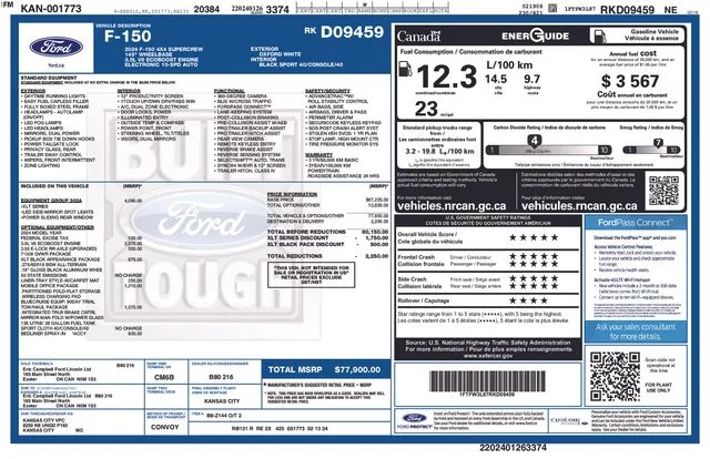 Used 2024 Oxford White Ford XLT image 14