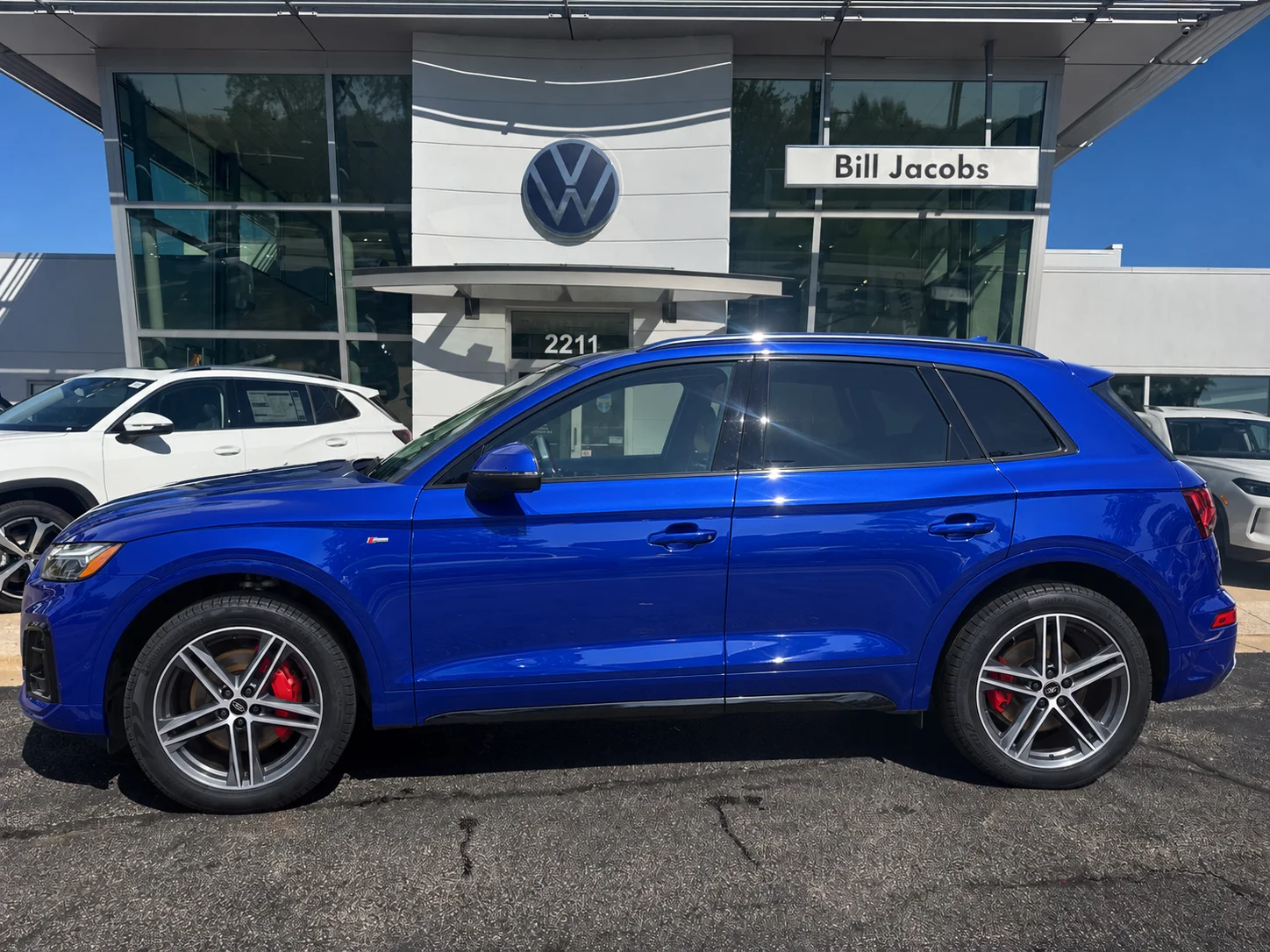 Used 2024 Blue Metallic Audi 55 Prestige image 2