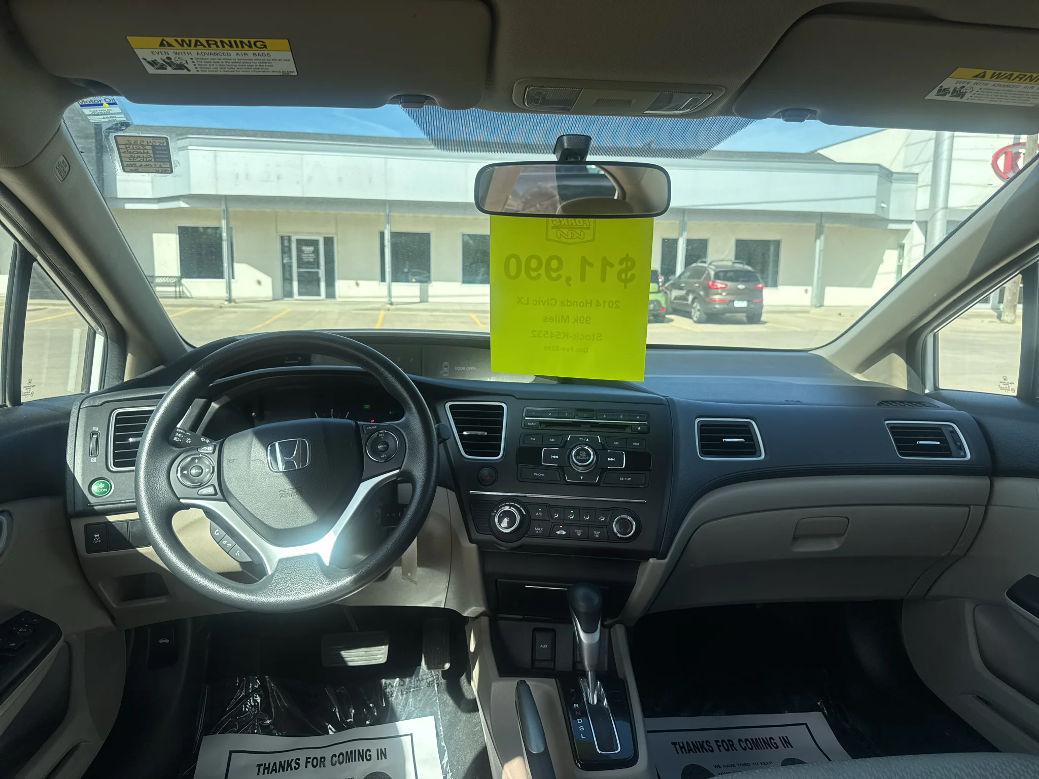 Used 2014 Taffeta White Honda LX image 13