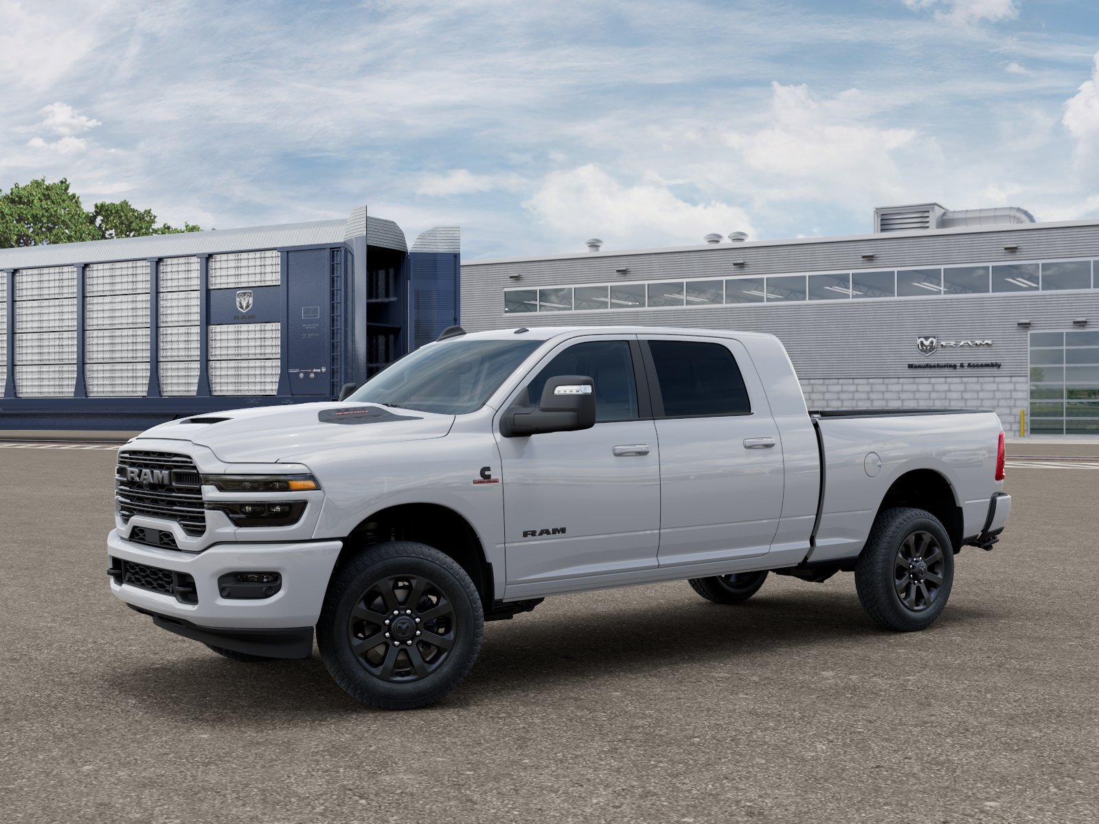New 2026 Bright White Clear-Coat Exterior Paint RAM Laramie image 1